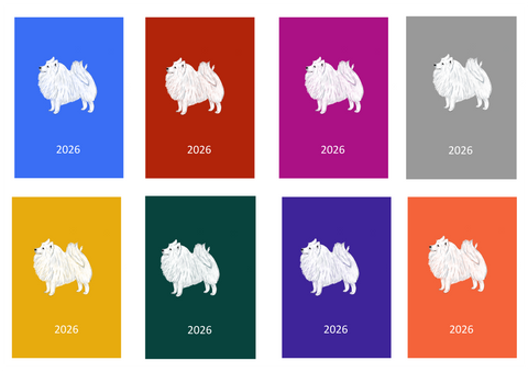 Japanese Spitz Week Per View 2026 Diary: A4, A5 or A6, Dog Show, Normal or Appointment