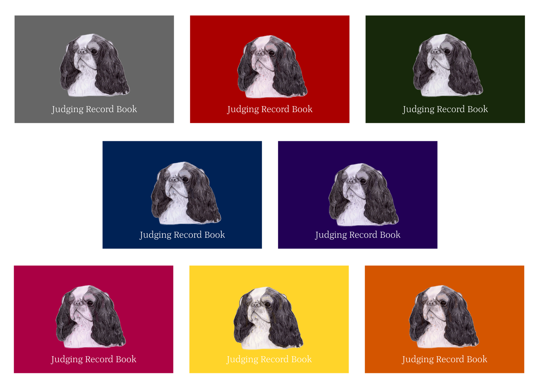 King Charles Spaniel Dog Show Judging Record Book