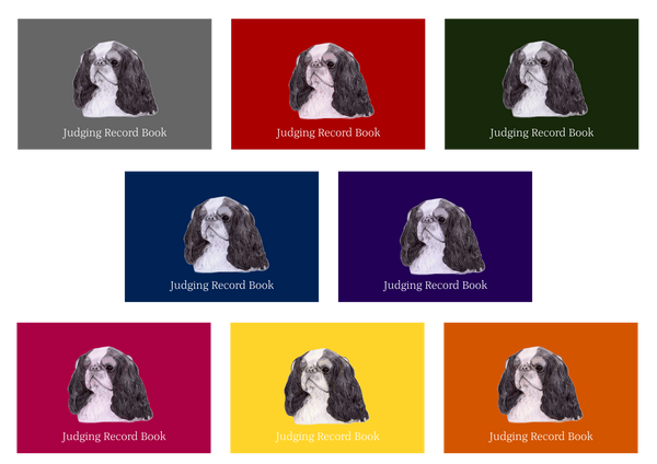 King Charles Spaniel Dog Show Judging Record Book