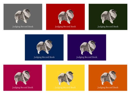 Keeshond Dog Show Judging Record Book