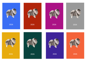 Keeshond Week Per View 2026 Diary: A4, A5 or A6, Dog Show, Normal or Appointment
