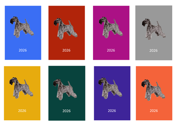 Kerry Blue Terrier Week Per View 2026 Diary: A4, A5 or A6, Dog Show, Normal or Appointment