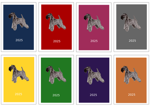 Kerry Blue Terrier Week Per View Diary: A4, A5 or A6, Dog Show, Normal or Appointment