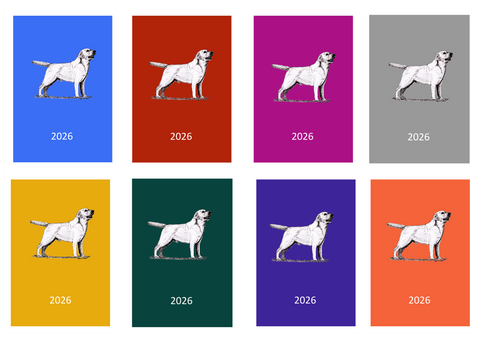 Labrador Retriever Week Per View 2026 Diary: A4, A5 or A6, Dog Show, Normal or Appointment