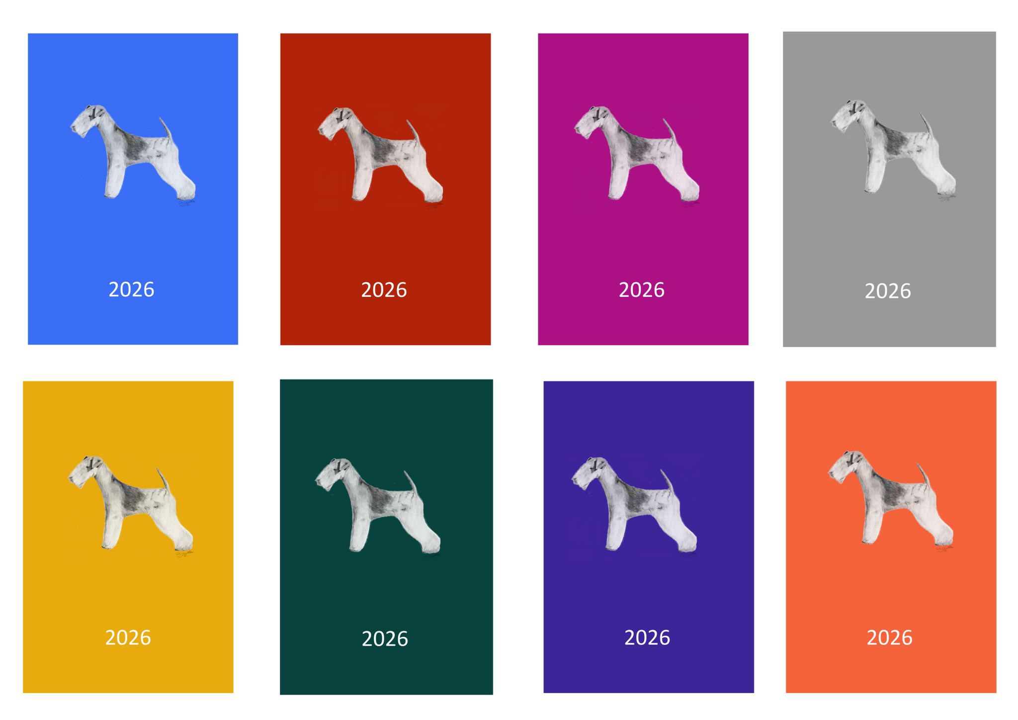 Lakeland Terrier Week Per View 2026 Diary: A4, A5 or A6, Dog Show, Normal or Appointment