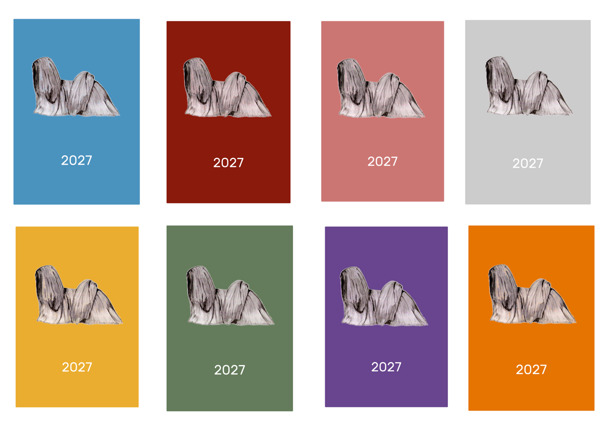 Lhasa Apso Week Per View 2027 Diary: A4, A5 or A6, Dog Show, Normal or Appointment