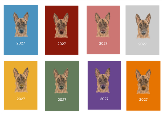 Belgian Shepherd Dog (Malinois) Week Per View 2027 Diary: A4, A5 or A6, Dog Show, Normal or Appointment