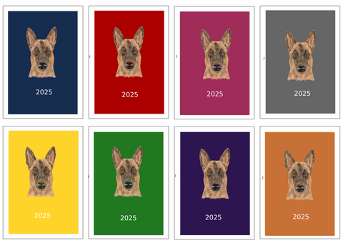 Belgian Shepherd Dog (Malinois) Week Per View Diary: A4, A5 or A6, Dog Show, Normal or Appointment