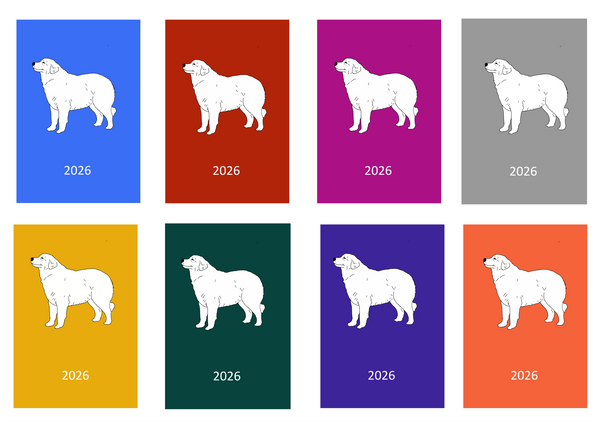 Maremma Sheepdog Week Per View 2026 Diary: A4, A5 or A6, Dog Show, Normal or Appointment