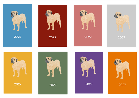 Mastiff Week Per View 2027 Diary: A4, A5 or A6, Dog Show, Normal or Appointment