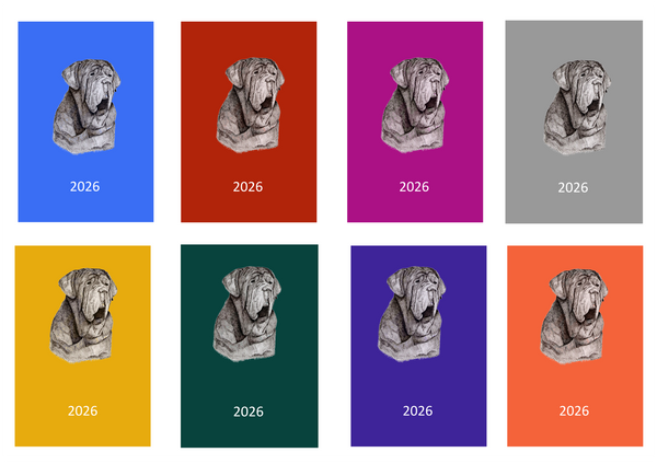 Neapolitan Mastiff Week Per View 2026 Diary: A4, A5 or A6, Dog Show, Normal or Appointment