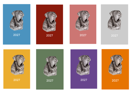 Neapolitan Mastiff Week Per View 2027 Diary: A4, A5 or A6, Dog Show, Normal or Appointment