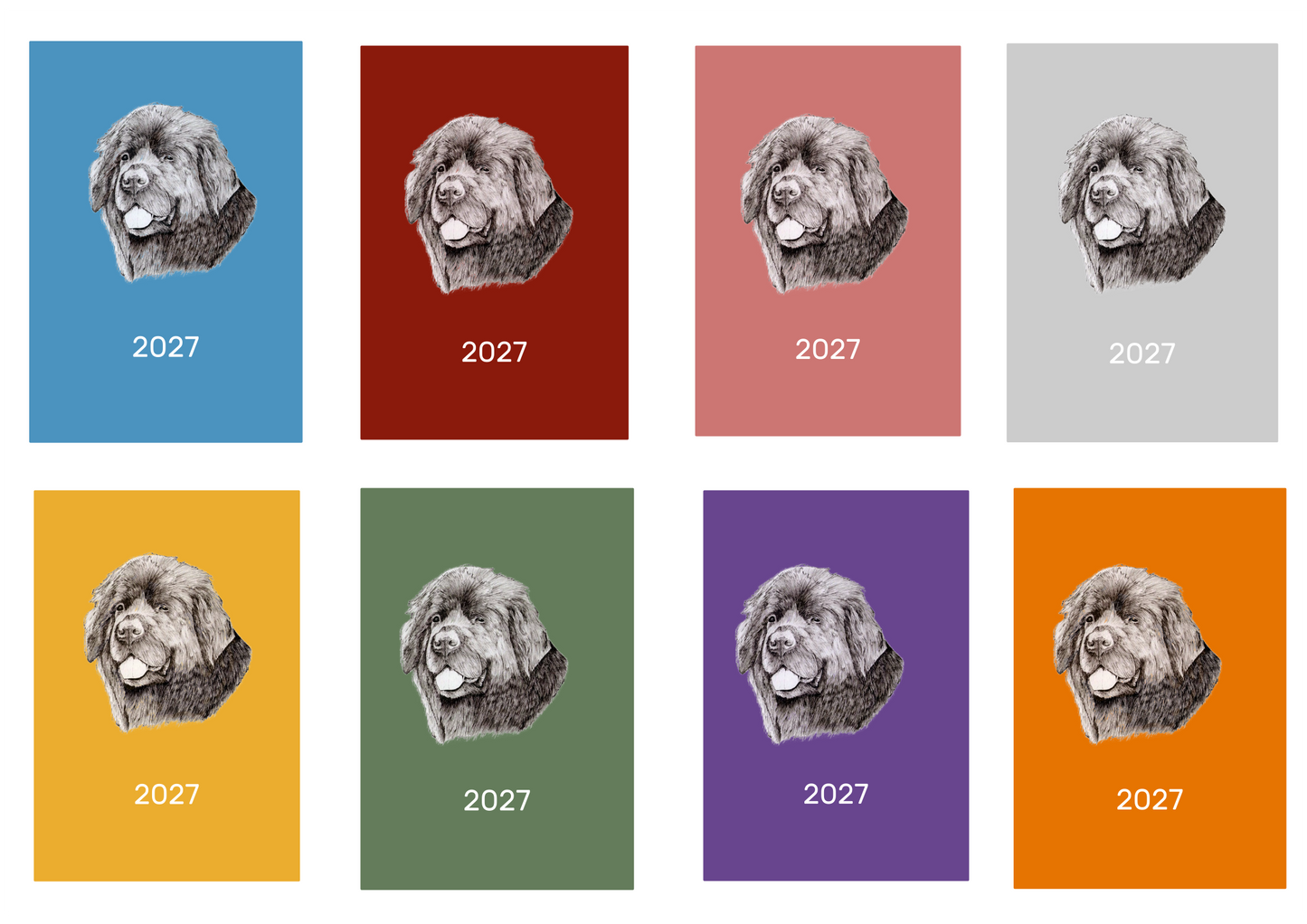 Newfoundland Week Per View 2027 Diary: A4, A5 or A6, Dog Show, Normal or Appointment