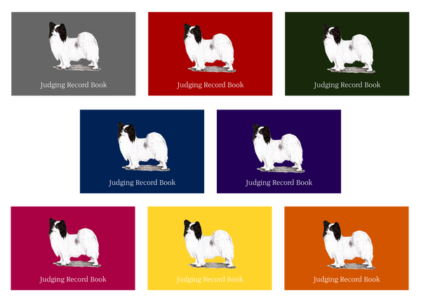 Papillon Dog Show Judging Record Book