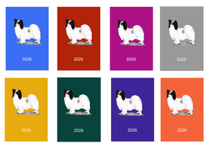 Papillon Week Per View 2026 Diary: A4, A5 or A6, Dog Show, Normal or Appointment