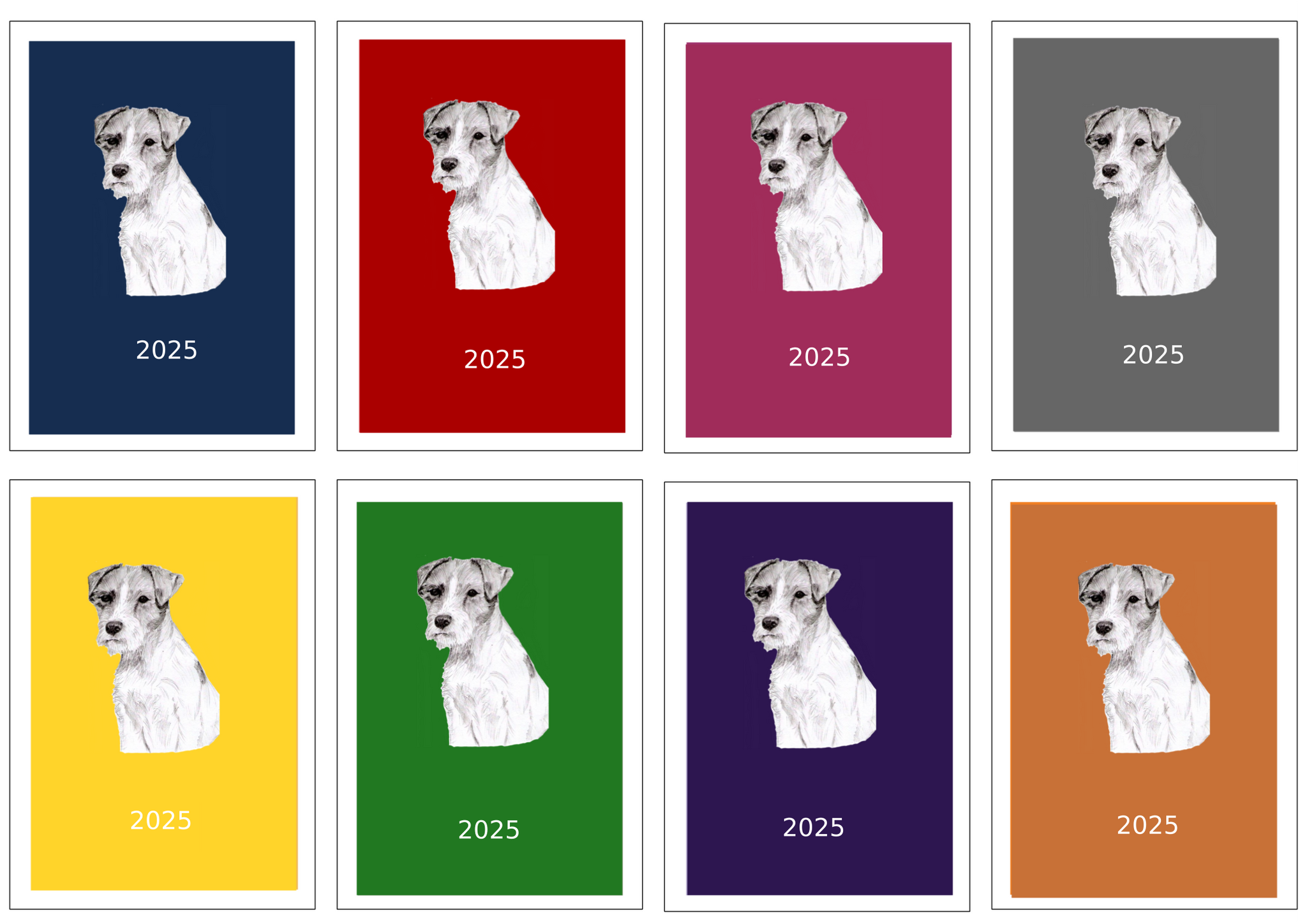 Parson Russell Terrier Week Per View Diary: A4, A5 or A6, Dog Show, Normal or Appointment