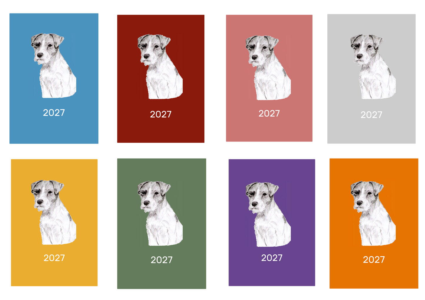 Parson Russell Terrier Week Per View 2027 Diary: A4, A5 or A6, Dog Show, Normal or Appointment