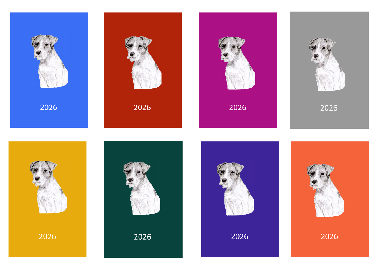 Parson Russell Terrier Week Per View 2026 Diary: A4, A5 or A6, Dog Show, Normal or Appointment