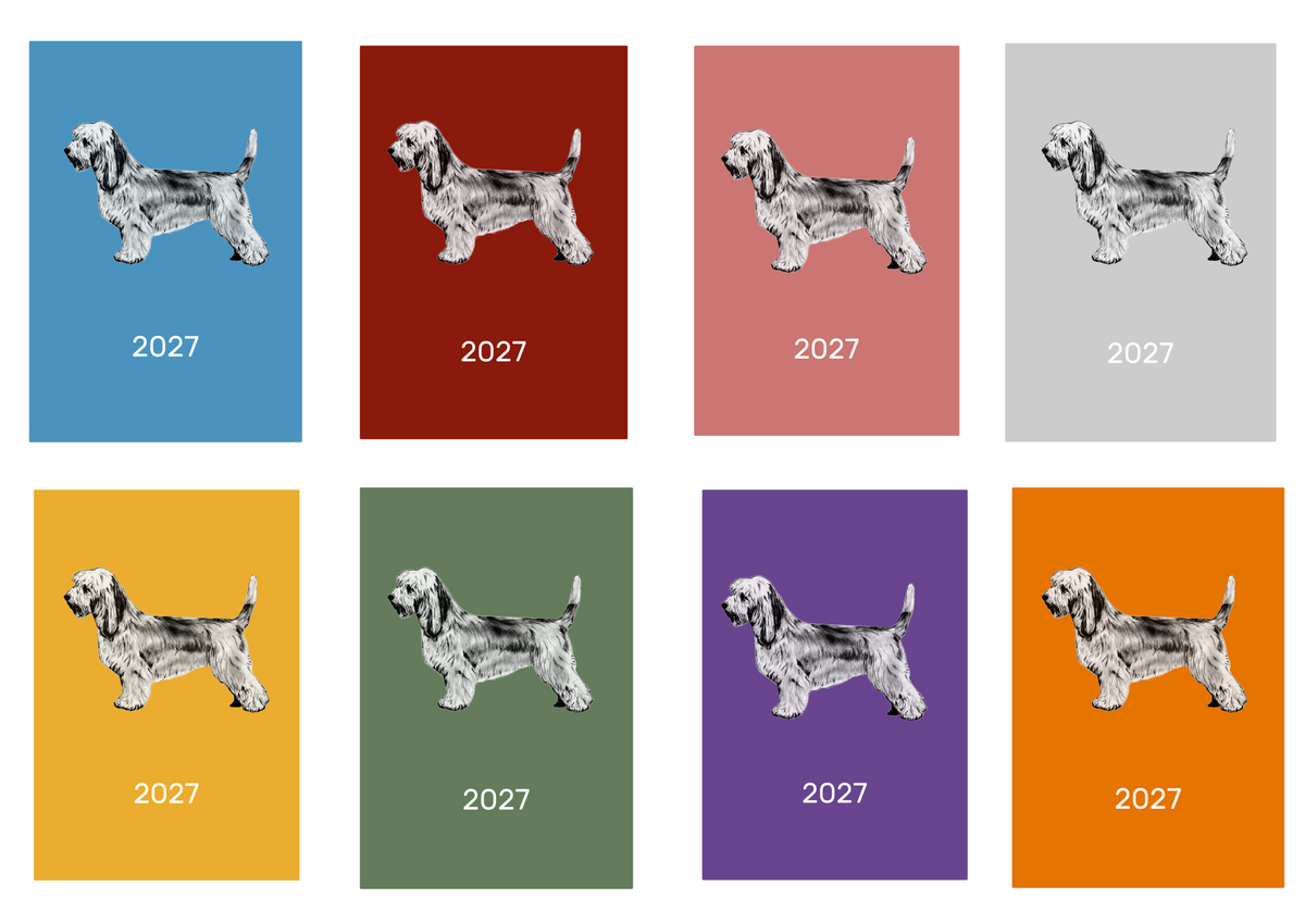 PBGV Week Per View 2027 Diary: A4, A5 or A6, Dog Show, Normal or Appointment