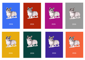 Welsh Corgi (Pembroke) Week Per View 2026 Diary: A4, A5 or A6, Dog Show, Normal or Appointment