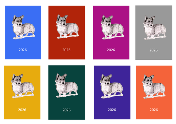 Welsh Corgi (Pembroke) Week Per View 2026 Diary: A4, A5 or A6, Dog Show, Normal or Appointment