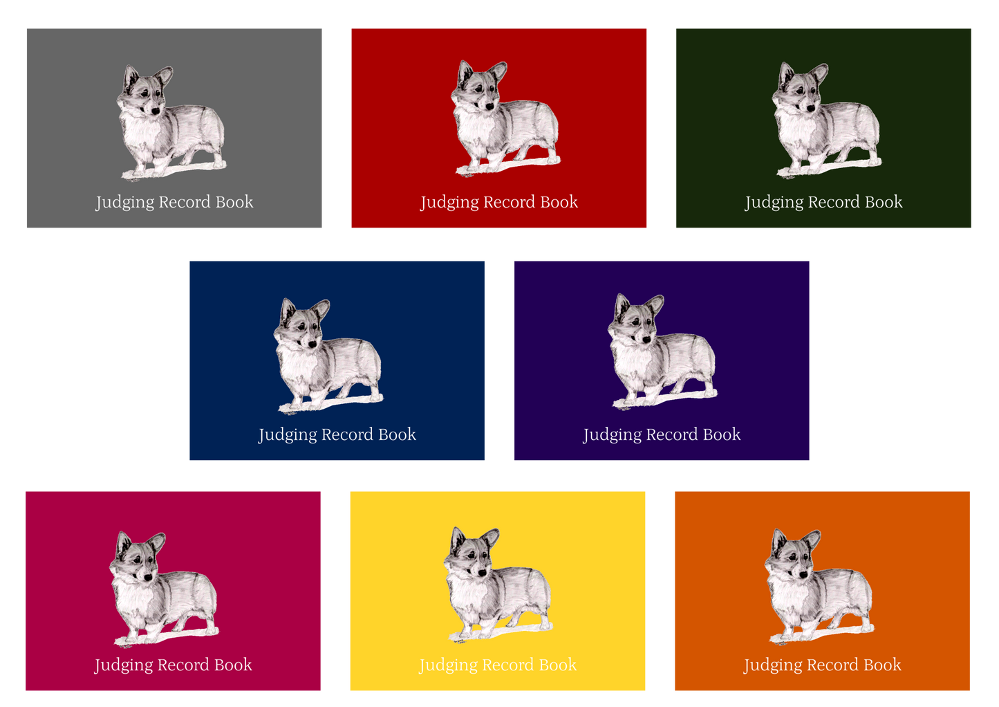 Pembroke Welsh Corgi Dog Show Judging Record Book