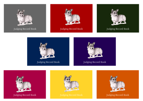 Pembroke Welsh Corgi Dog Show Judging Record Book