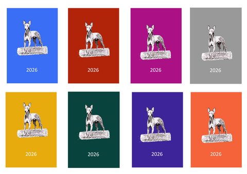 Pharaoh Hound Week Per View 2026 Diary: A4, A5 or A6, Dog Show, Normal or Appointment