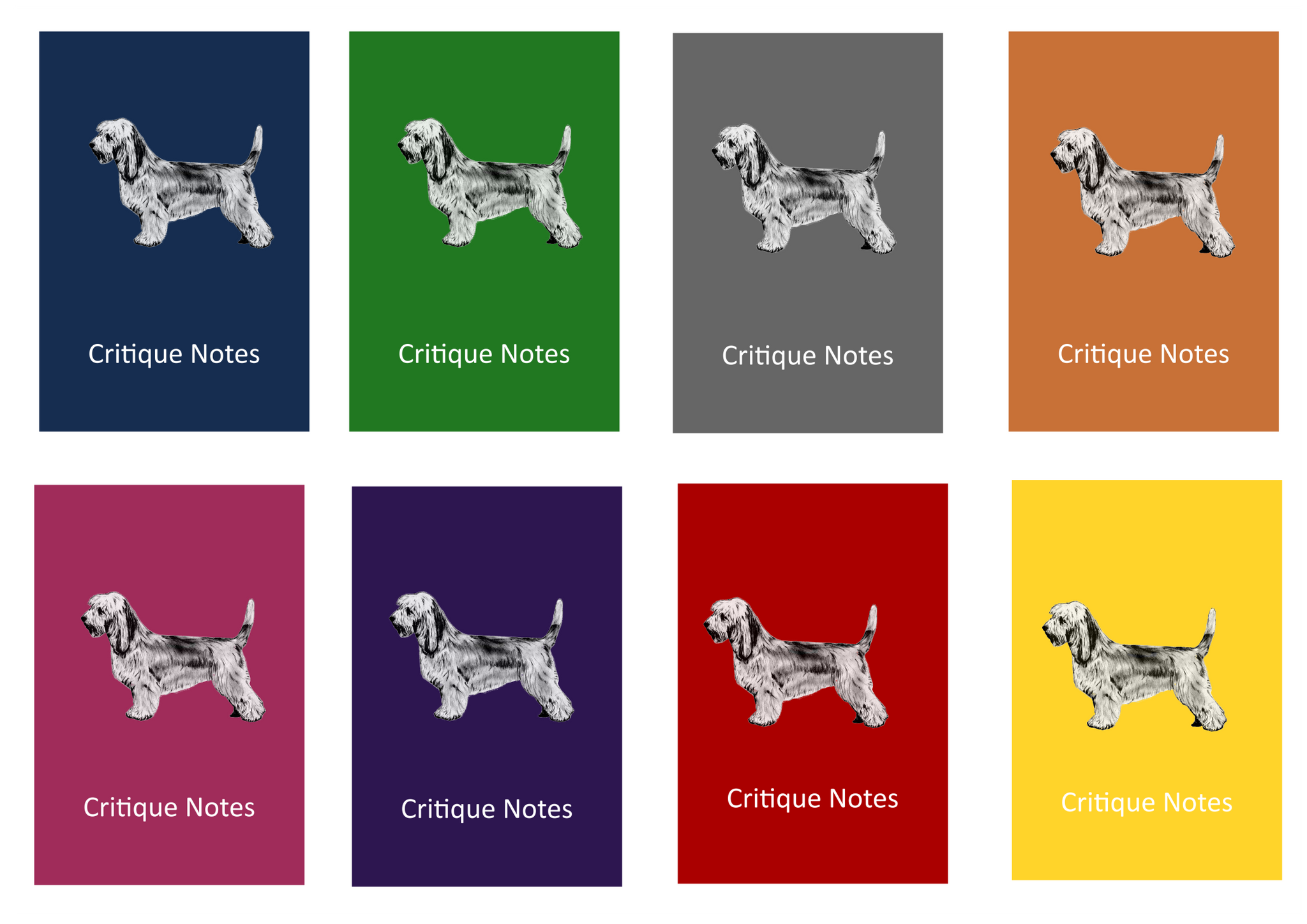 PBGV Dog Show Judging Critique Notes Book A5