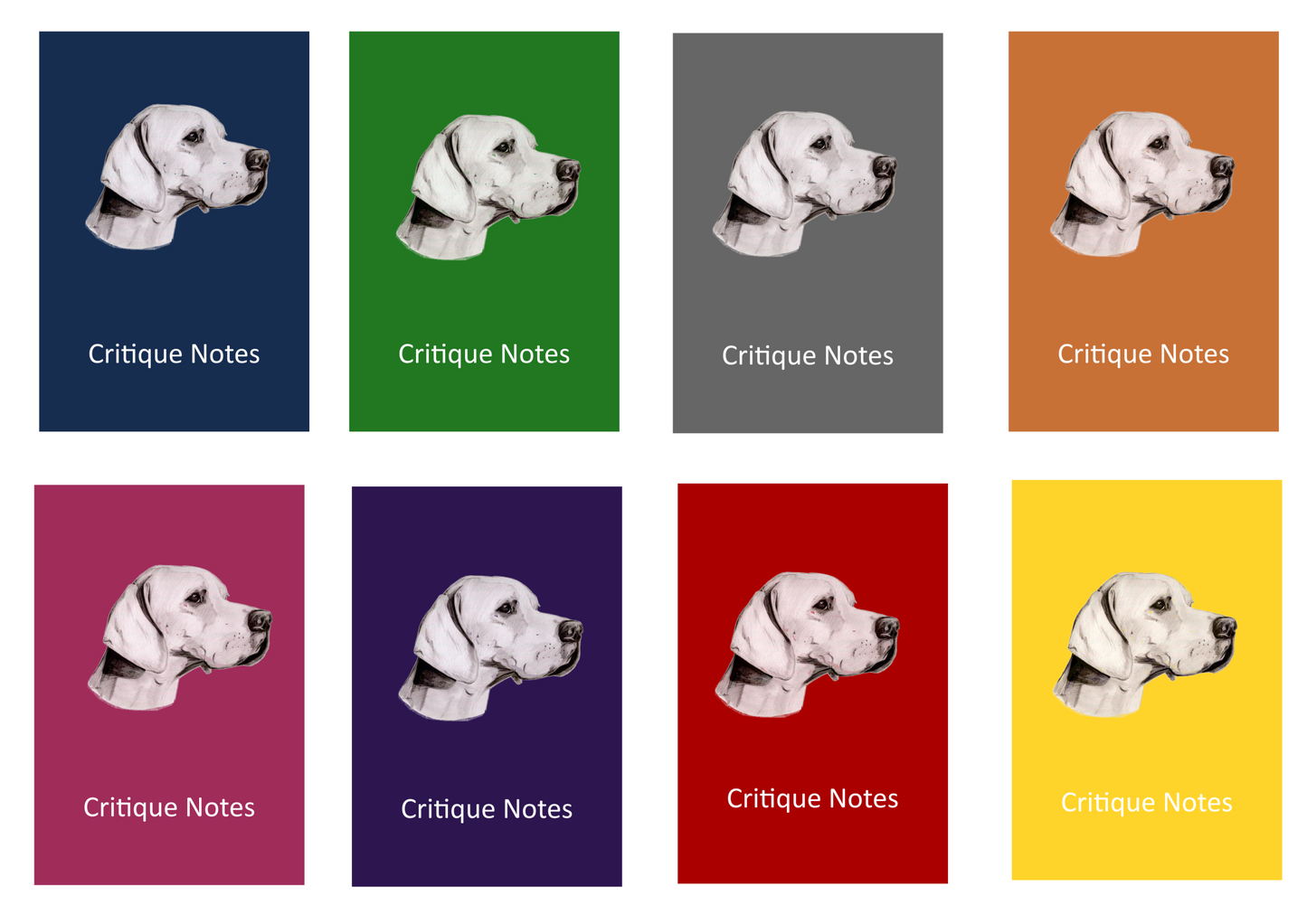 Pointer Dog Show Judging Critique Notes Book A5