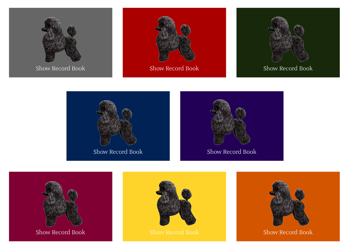 Poodle Dog Show Record Book