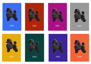 Poodle Week Per View 2026 Diary: A4, A5 or A6, Dog Show, Normal or Appointment