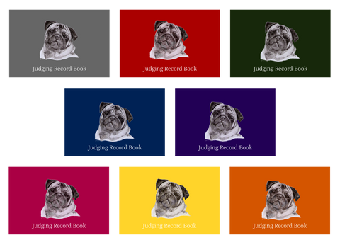 Pug Dog Show Judging Record Book