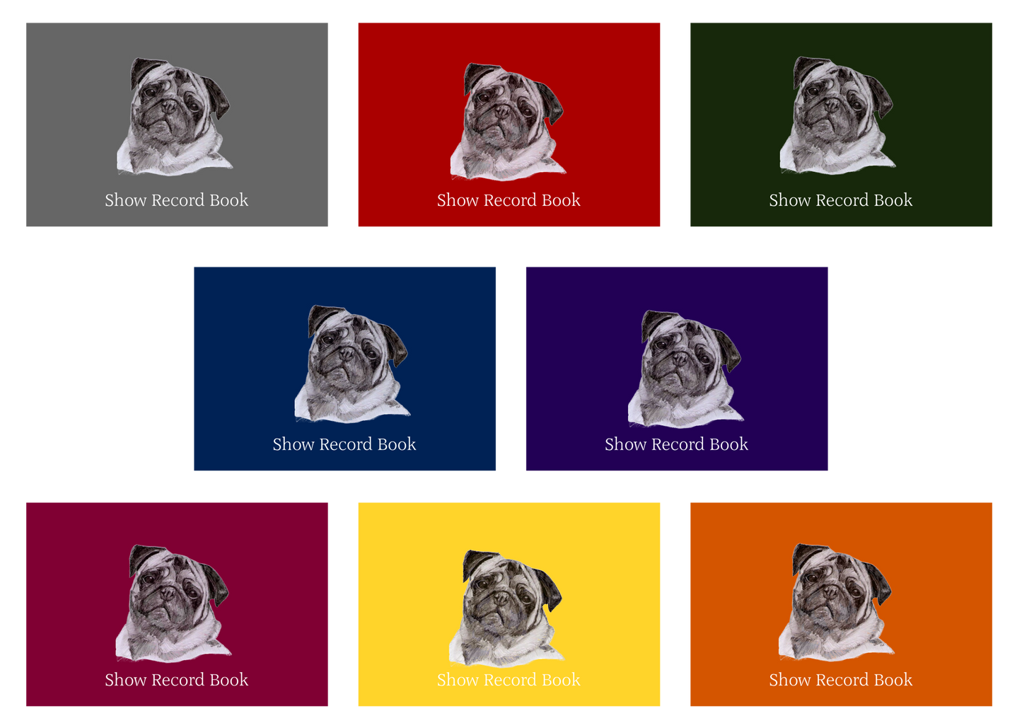 Pug Dog Show Record Book