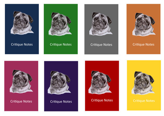 Pug Dog Show Judging Critique Notes Book A5
