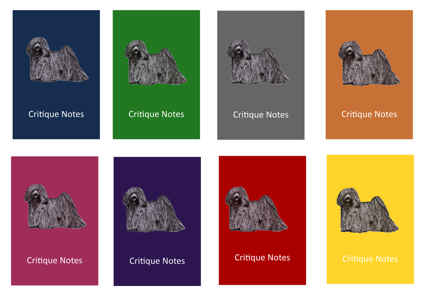Hungarian Puli Dog Show Judging Critique Notes Book A5