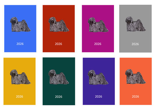Hungarian Puli Week Per View 2026 Diary: A4, A5 or A6, Dog Show, Normal or Appointment