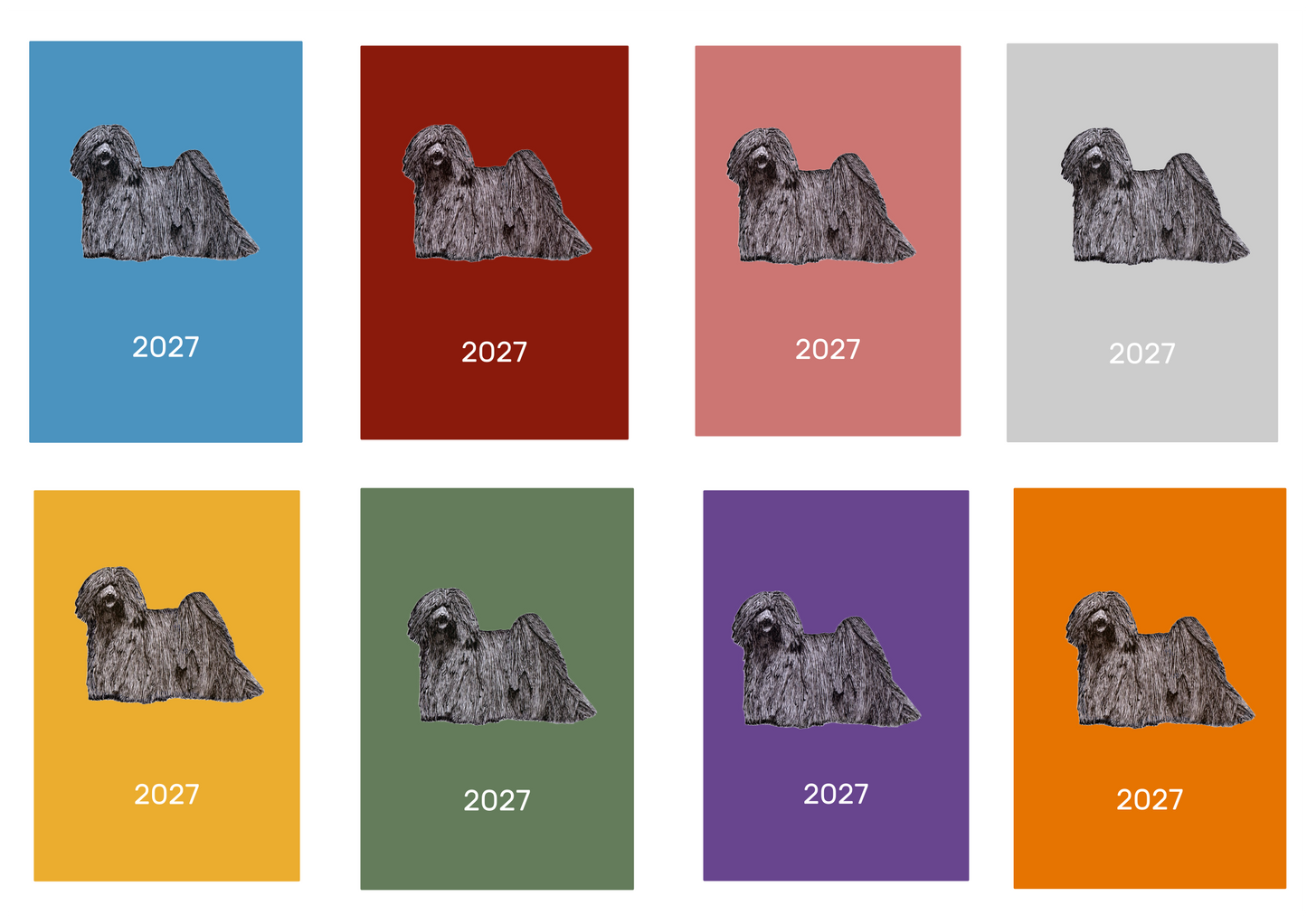 Hungarian Puli Week Per View 2027 Diary: A4, A5 or A6, Dog Show, Normal or Appointment