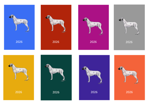 Rhodesian Ridgeback Week Per View 2026 Diary: A4, A5 or A6, Dog Show, Normal or Appointment