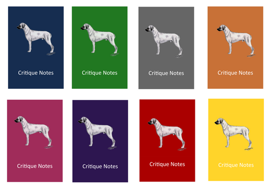 Rhodesian Ridgeback Dog Show Judging Critique Notes Book A5
