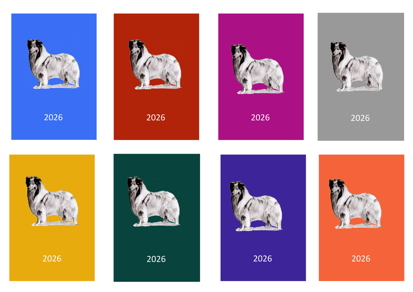Rough Collie Week Per View 2026 Diary: A4, A5 or A6, Dog Show, Normal or Appointment