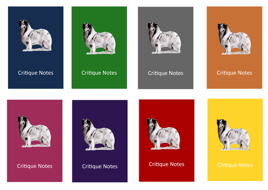 Rough Collie Dog Show Judging Critique Notes Book A5