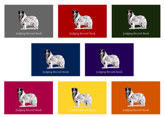 Rough Collie Dog Show Judging Record Book