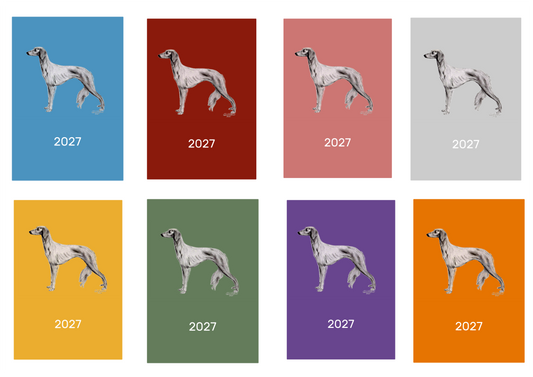 Saluki Week Per View 2027 Diary: A4, A5 or A6, Dog Show, Normal or Appointment