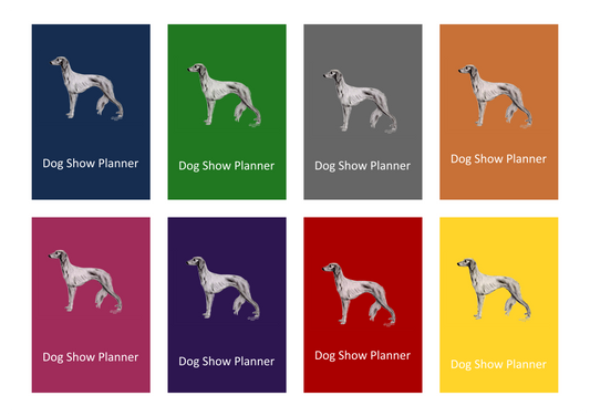 Saluki Dog Show Planner Book