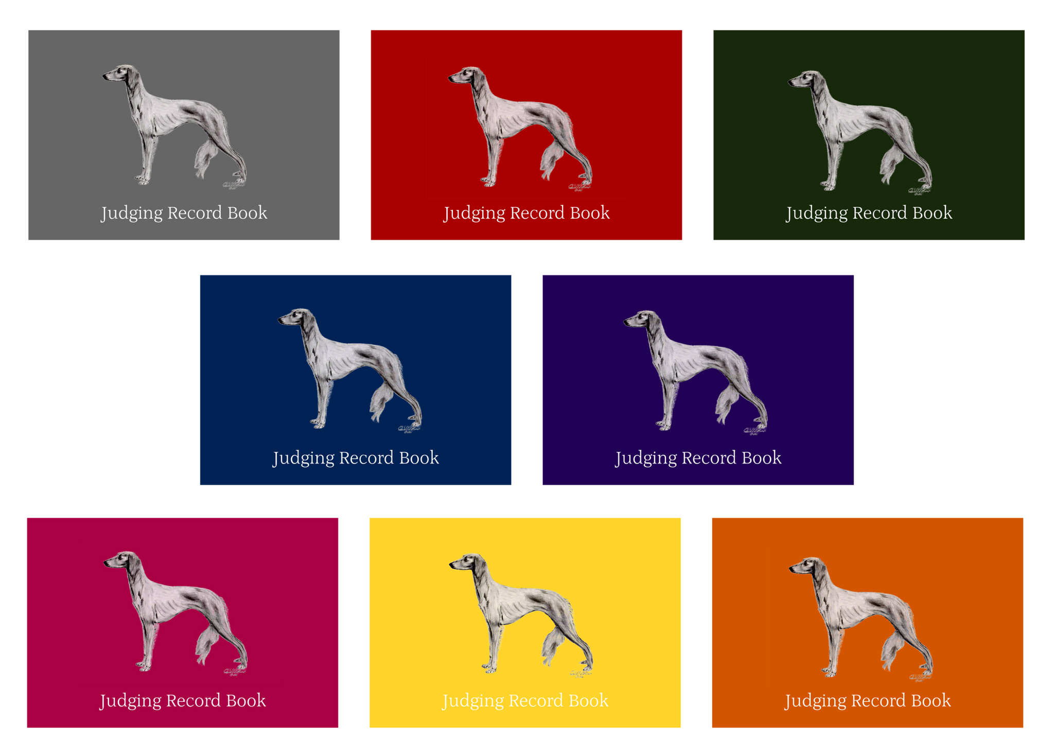 Saluki Dog Show Judging Record Book