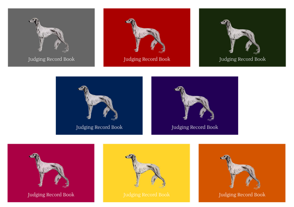 Saluki Dog Show Judging Record Book