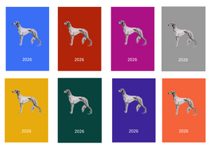 Saluki Week Per View 2026 Diary: A4, A5 or A6, Dog Show, Normal or Appointment