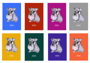 Schnauzer Week Per View 2026 Diary: A4, A5 or A6, Dog Show, Normal or Appointment