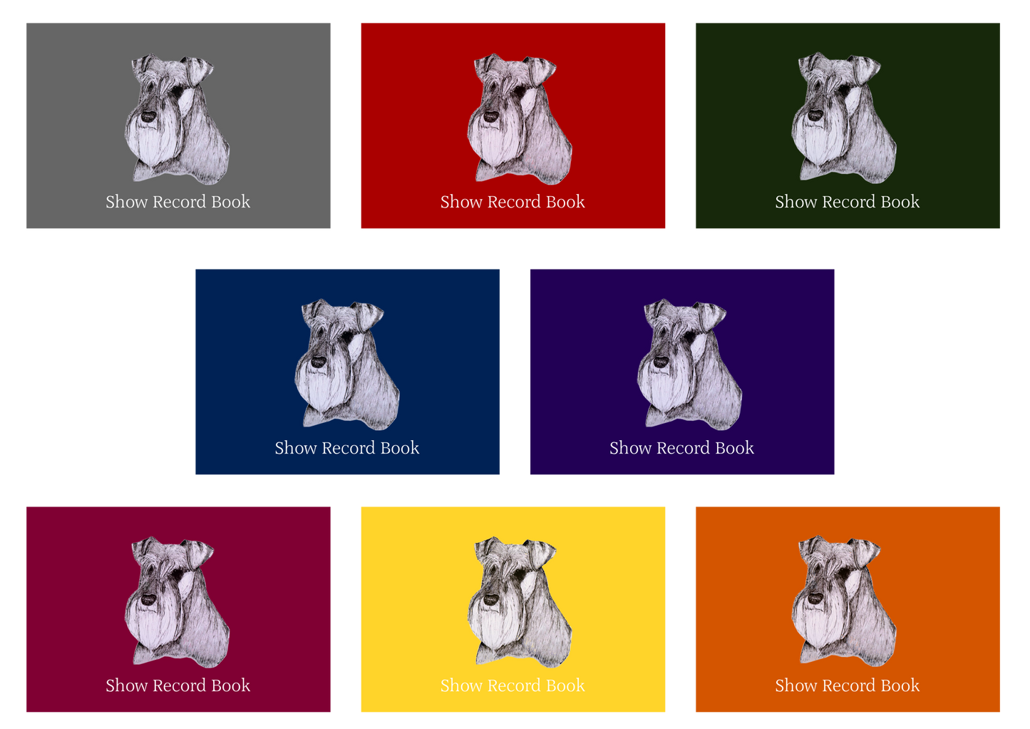 Schnauzer Dog Show Record Book